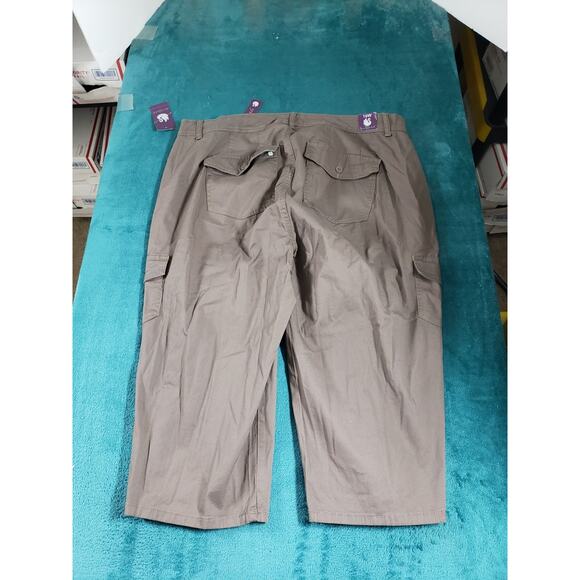 Gloria Vanderbilt Pants Size 16 W Womens Brown Stretch Capri Plus Cargo NWT - Picture 14 of 16